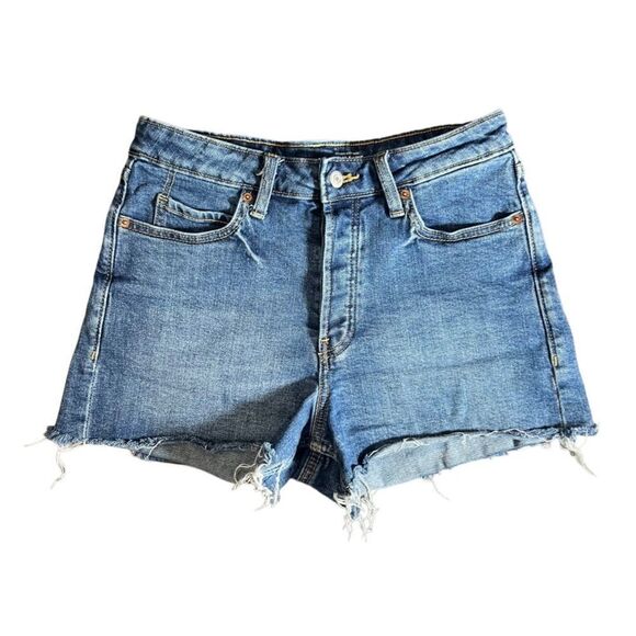 Old Navy high rise cut off style jean shorts size 6 - Picture 2 of 11